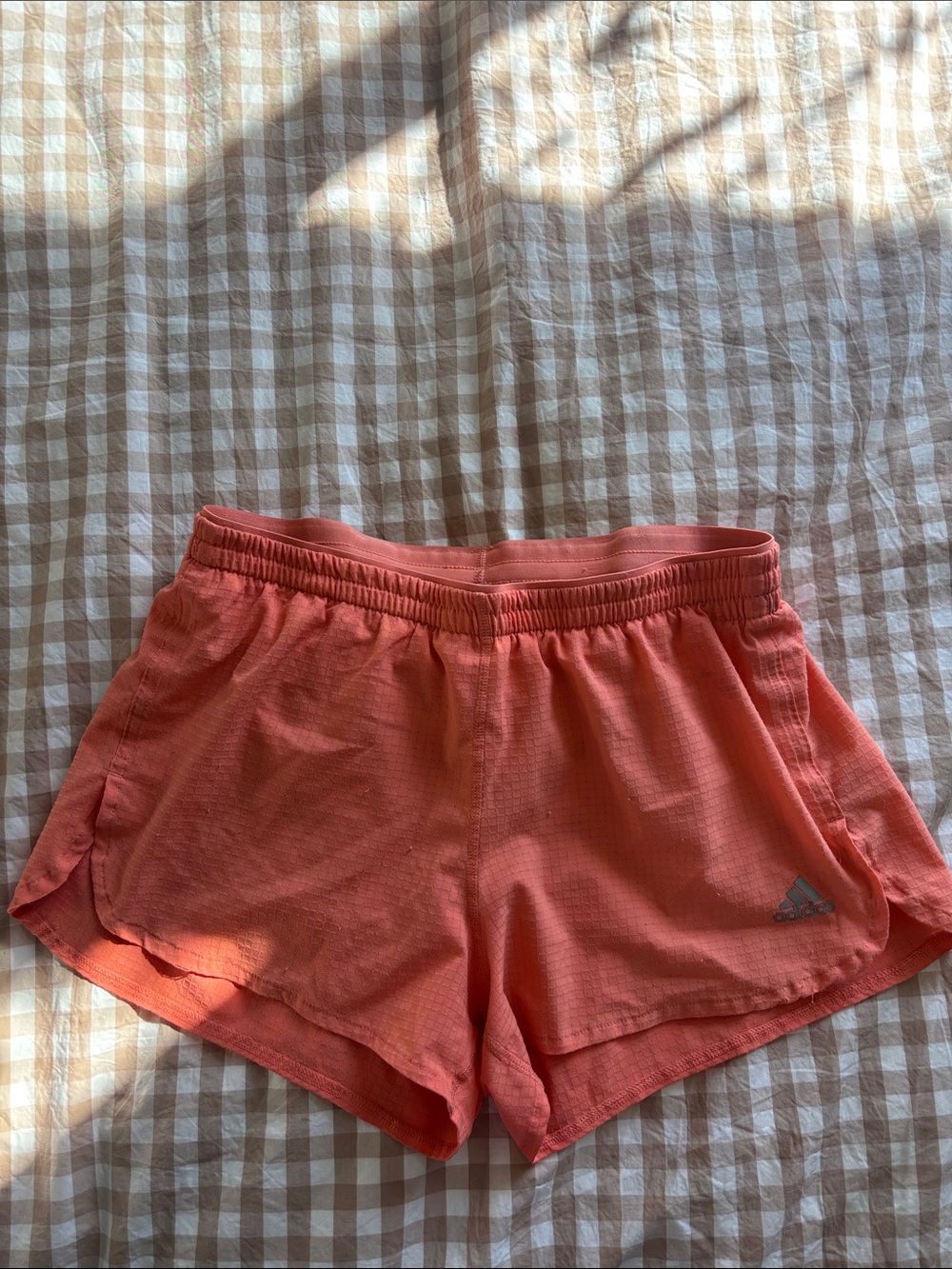 adidas Women's Coral-Peach Athletic Shorts
